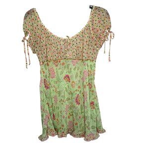 Seductive Wear By Cinema Etoile Floral Empire Waist Size L Babydoll Feminine